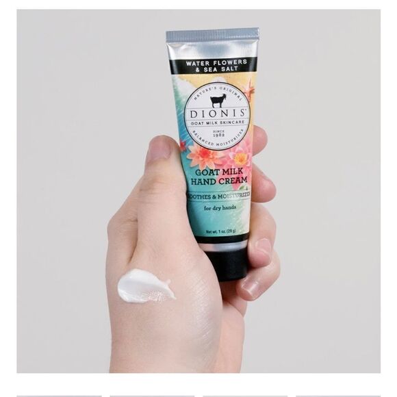 Dionis Goat Milk handcream skincare 1 oz (28 grams) in Water Flower & Sea Salt - Picture 2 of 8